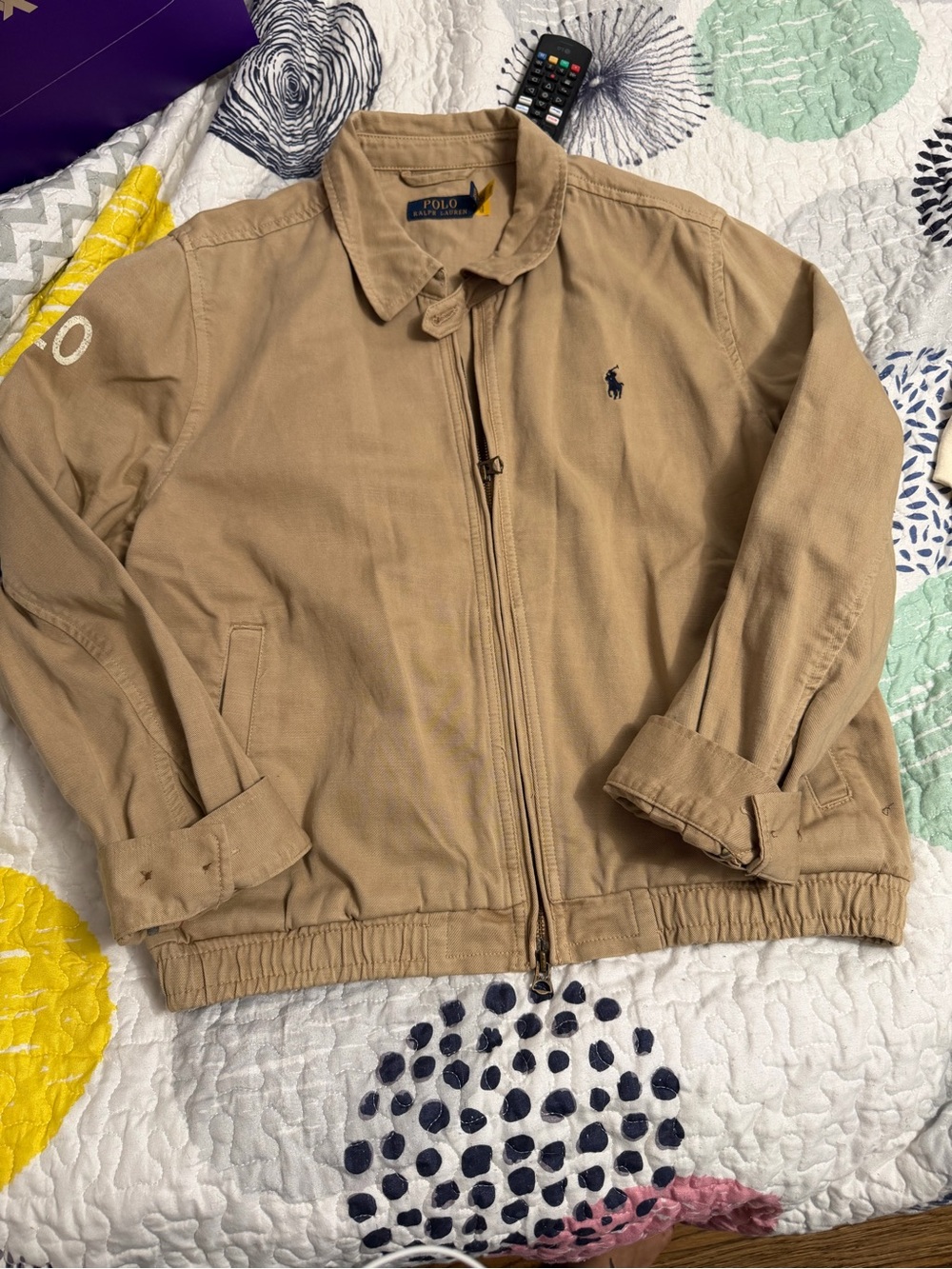 Polo Ralph Lauren Women’s Tan Harrington Jacket Size Large